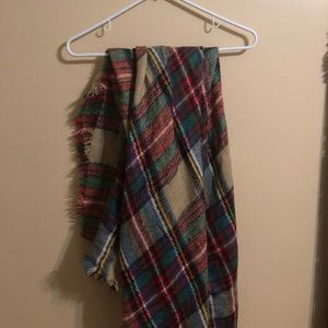 Big plaid scarf